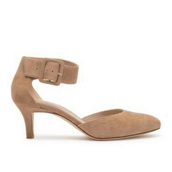 New Pelle Moda Kady Suede round toe kitten pump - Picture 3 of 5